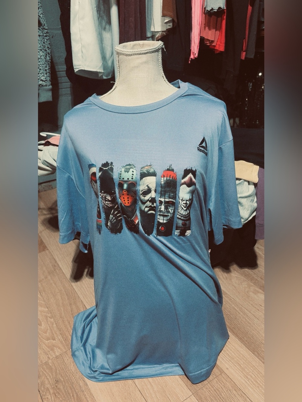 Reebok Women’s Sky Blue Short-Sleeve Graphic Tee